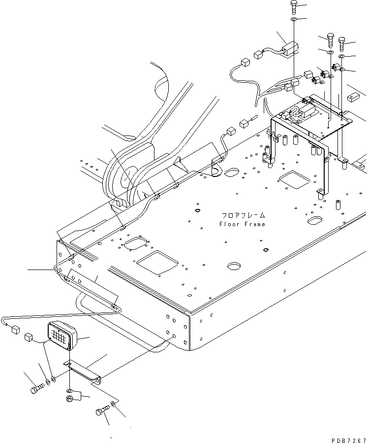 Excavators Komatsu / PC800SE-6 S/N 30001-UP(pc800sec) / ADDITIONAL WORK LAMP (FLASH LIGHT)(#30001-30174)(120200 : E0310-03A2)