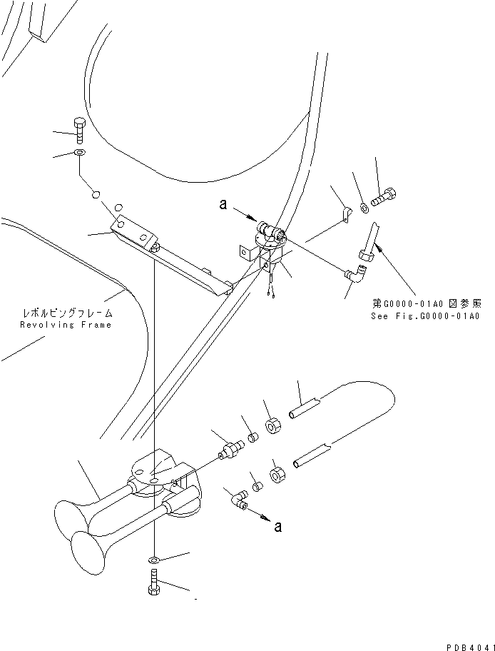Excavators Komatsu / PC800SE-6 S/N 30001-UP(pc800sec) / AIR SYSTEM (HORN VALVE)(#30001-30999)(150070 : G0000-03A0)