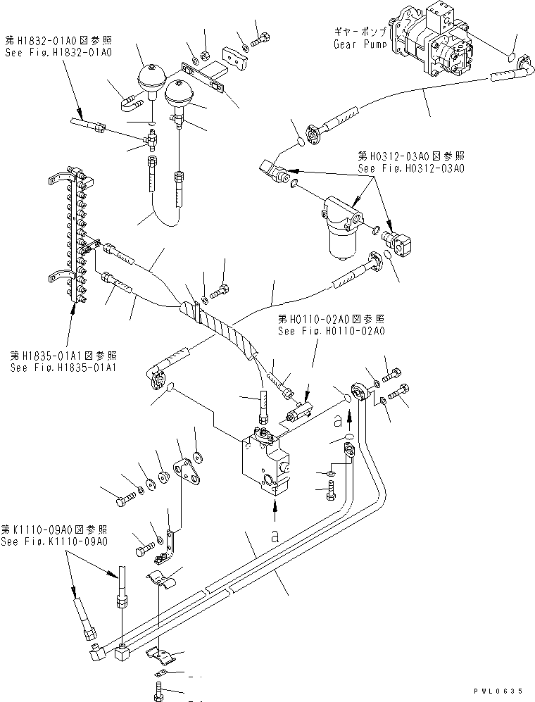 Excavators Komatsu / PC800SE-6 S/N 30001-UP(pc800sec) / PPC PUMP LINE(#30124-30174)(180740 : H1841-01A0A)
