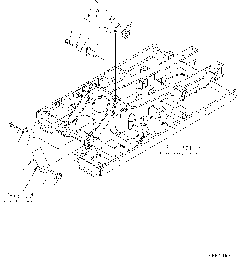 Excavators Komatsu / PC800SE-6 S/N 30001-UP(pc800sec) / BOOM FOOT PIN(#30001-30999)(210080 : J1310-01A0)