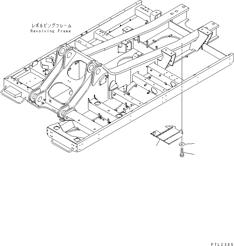 Excavators Komatsu / PC800SE-6 S/N 30001-UP(pc800sec) / UNDER COVER (REVOLVING FRAME) (CENTER) (COLD WEATHER A SPEC.)(#30093-30999)(270380 : M1810-02A3)