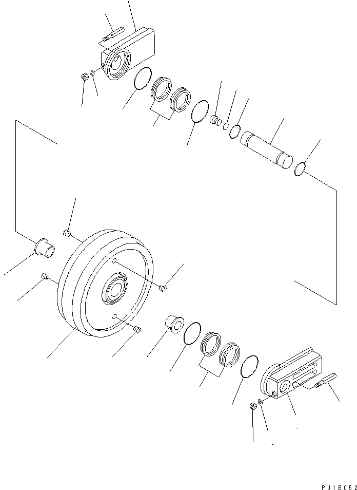 Excavators Komatsu / PC800SE-6 S/N 30001-UP(pc800sec) / TRACK FRAME (FRONT IDLER) (L.H.) (NAGASAKI)(360160 : R1120-02A6)