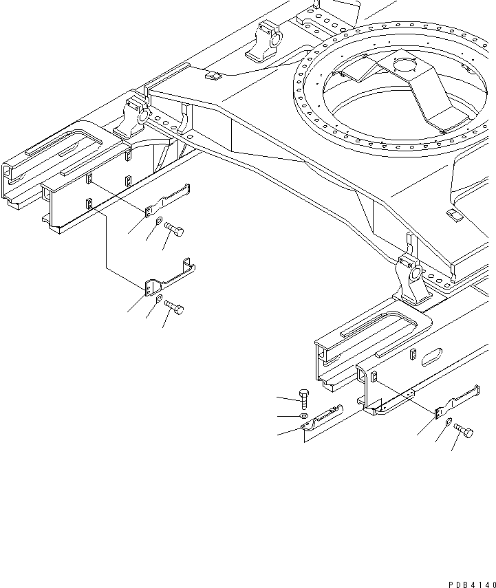 Excavators Komatsu / PC800SE-6 S/N 30001-UP(pc800sec) / STEP (TRACK FRAME SIDE)(#30001-30174)(360440 : R1170-01A0)