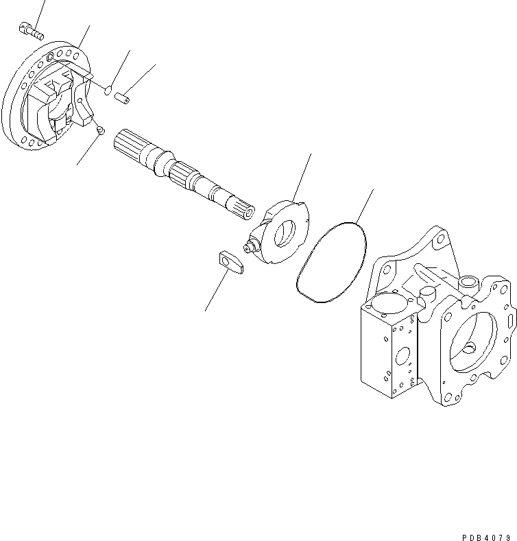 Excavators Komatsu / PC800SE-6 S/N 30001-UP(pc800sec) / MAIN PUMP (4/15) (NO.2 PUMP)(#30001-30174)(480550 : Y1600-24A0)