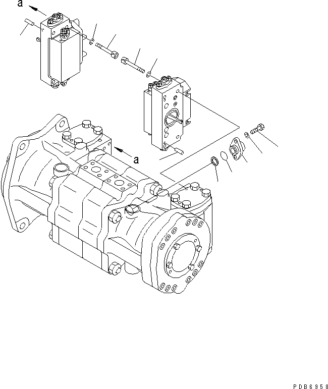 Excavators Komatsu / PC800SE-6 S/N 30001-UP(pc800sec) / MAIN PUMP (13/13) (NO.2 PUMP)(#30175-30999)(480740 : Y1600-33A0A)