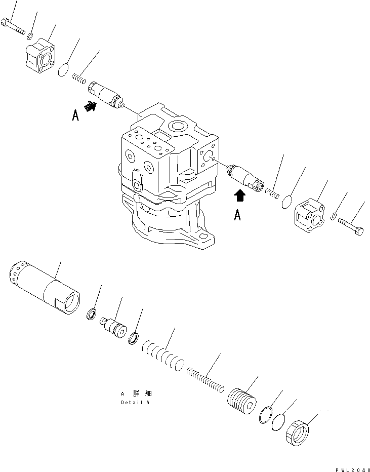 Excavators Komatsu / PC800SE-6 S/N 30001-UP(pc800sec) / SWING MOTOR (2/2)(#30001-30999)(480870 : Y1640-02A0)