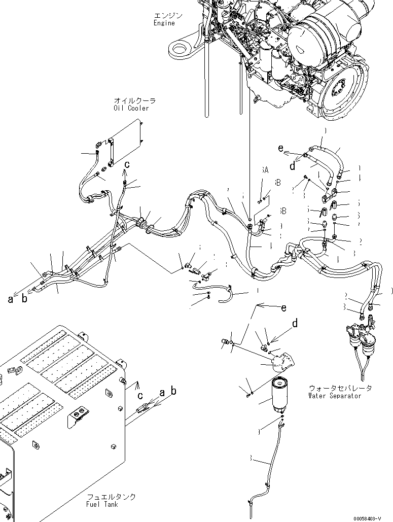 Excavators Komatsu / PC850-8R S/N 60001-UP (W/O EGR)(pc850-1c) / FUEL PIPING (FILTER AND HOSE)(090090 : D0200-02A0)