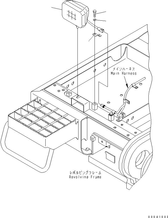 Excavators Komatsu / PC850-8R S/N 60001-UP (W/O EGR)(pc850-1c) / WIRING HARNESS (WORKING LAMP)(120120 : E0200-07A0)