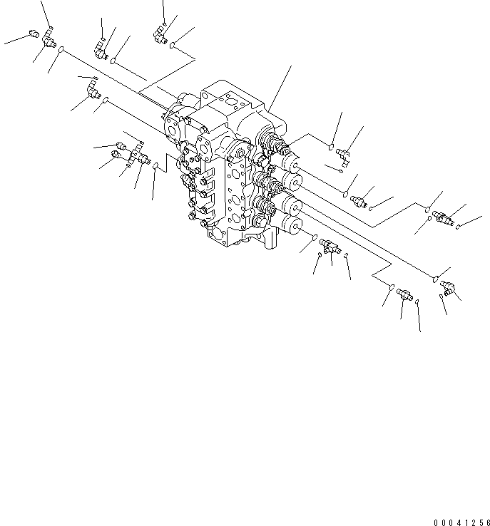 Excavators Komatsu / PC850-8R S/N 60001-UP (W/O EGR)(pc850-1c) / MAIN VALVE (4-SPOOL VALVE) (JOINT PARTS)(150090 : H0120-03A0)