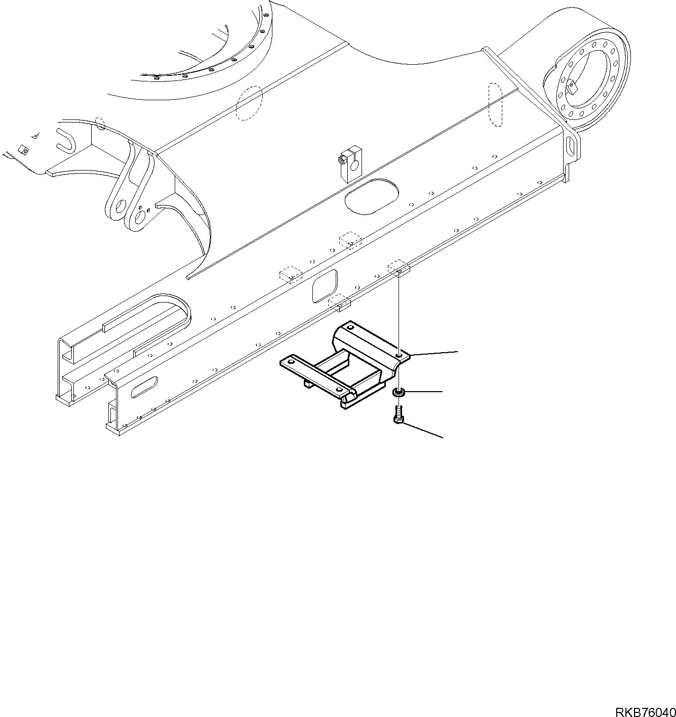 Komatsu parts book diagram for PC88MR-6 S/N F00003 AND UP: TRACK GUARD (2/2)