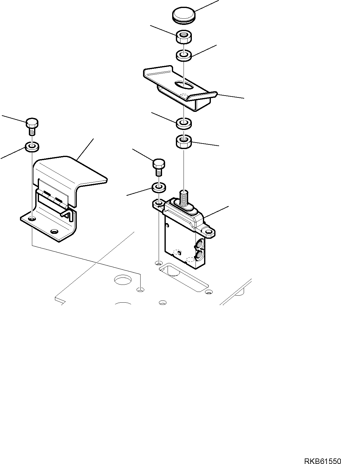 Komatsu parts book diagram for PC88MR-6 S/N F00003 AND UP: BOOM SWING CONTROL PEDAL
