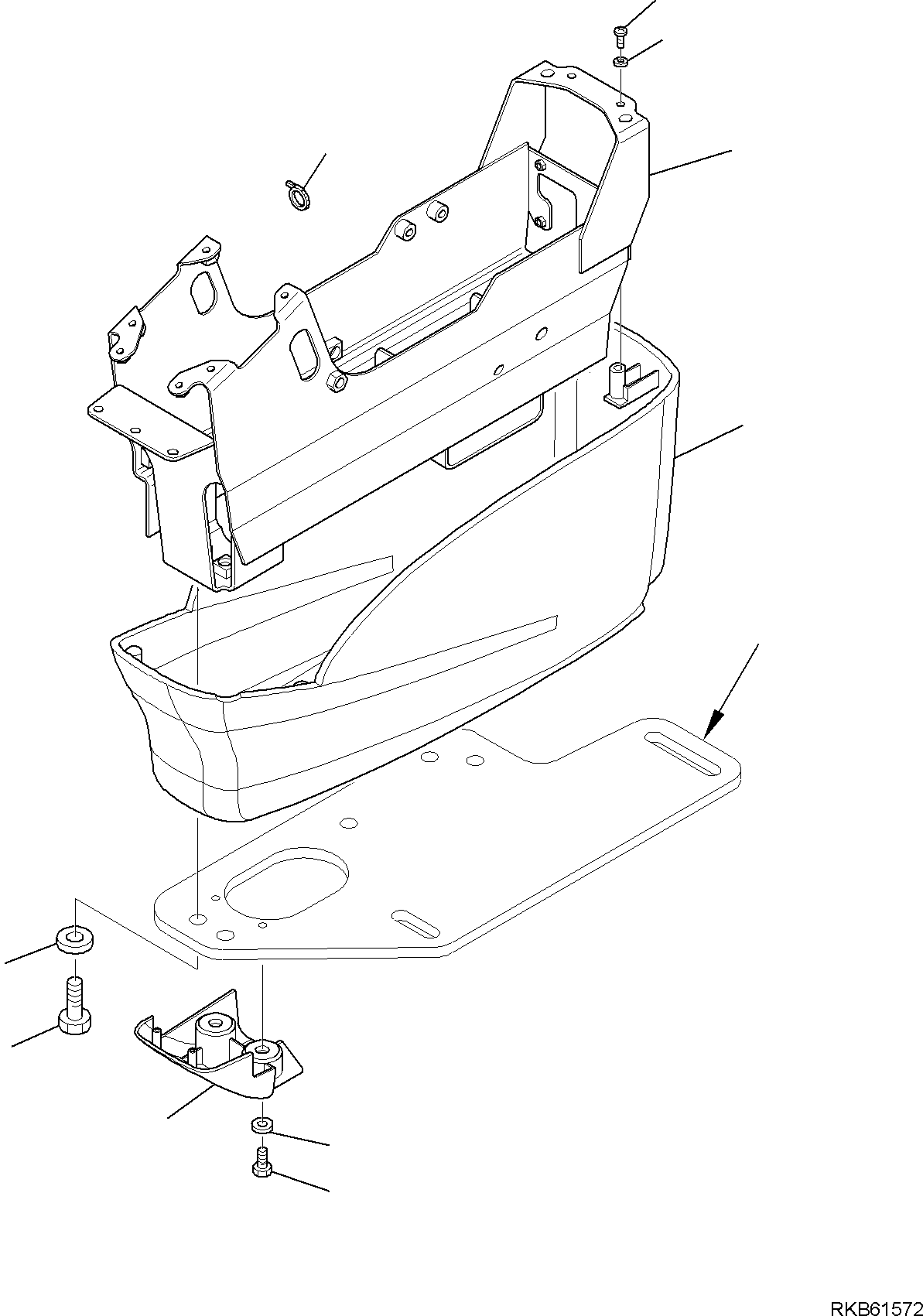 Komatsu parts book diagram for PC88MR-6 S/N F00003 AND UP: R.H. PPC VALVE SUPPORT