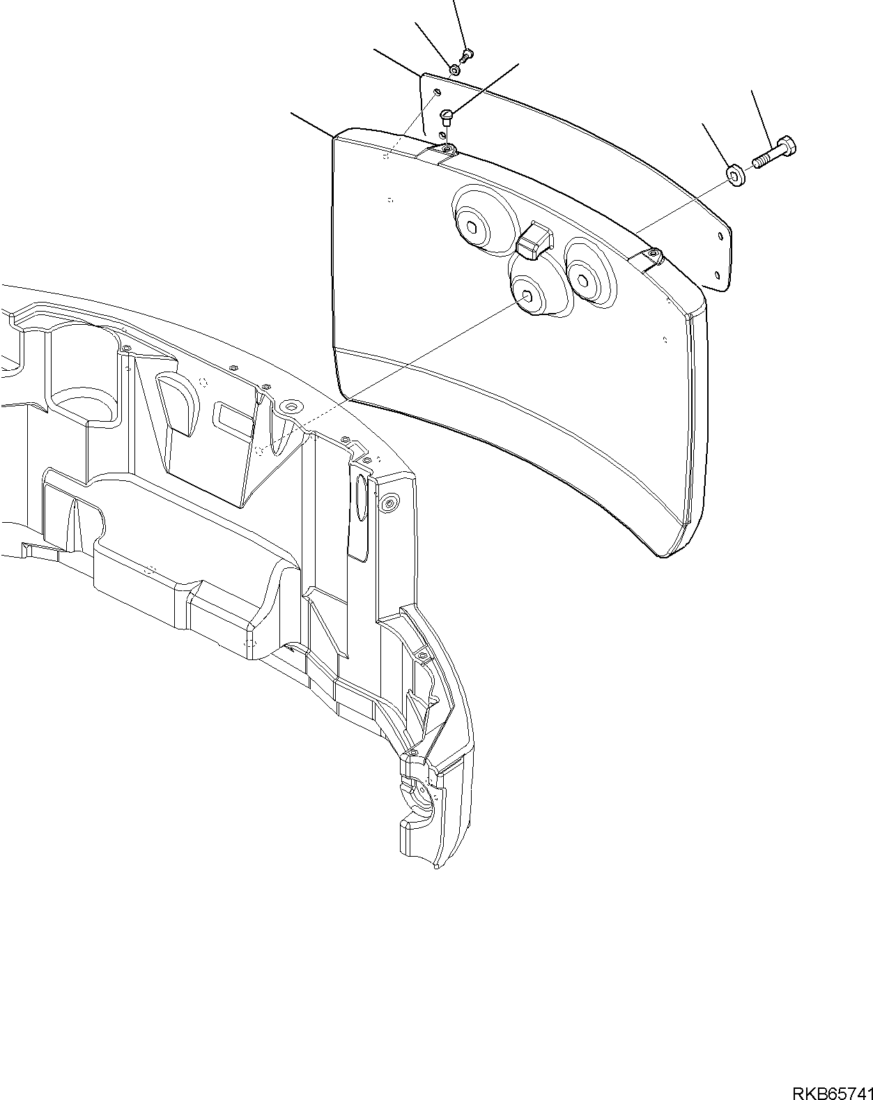 Komatsu parts book diagram for PC88MR-6 S/N F00003 AND UP: COUNTER WEIGHT (464 KG)