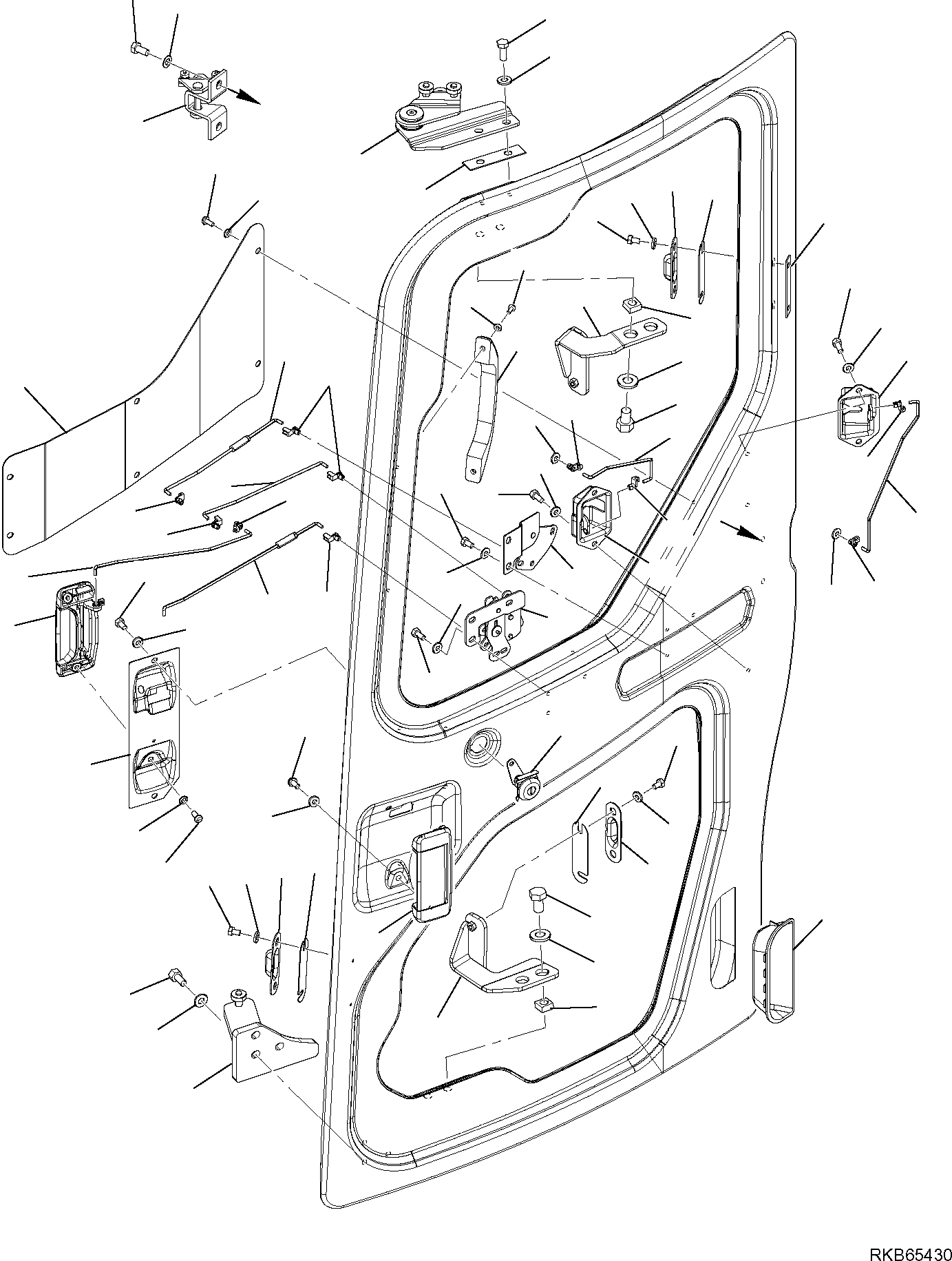 Komatsu parts book diagram for PC88MR-6 S/N F00003 AND UP: CAB (4/9)