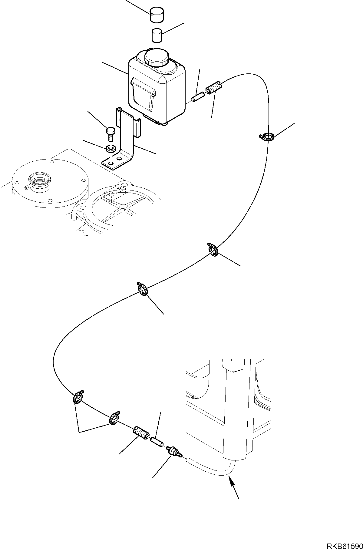 Komatsu parts book diagram for PC88MR-6 S/N F00003 AND UP: WINDSCREEN WIPER SYSTEM (1/2)