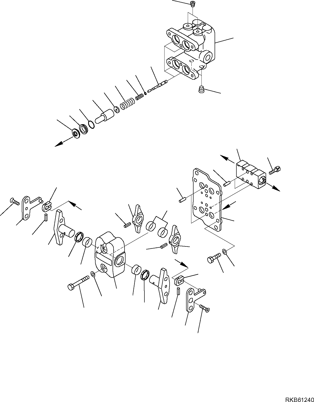 Komatsu parts book diagram for PC88MR-6 S/N F00003 AND UP: PPC VALVE (TRAVEL)