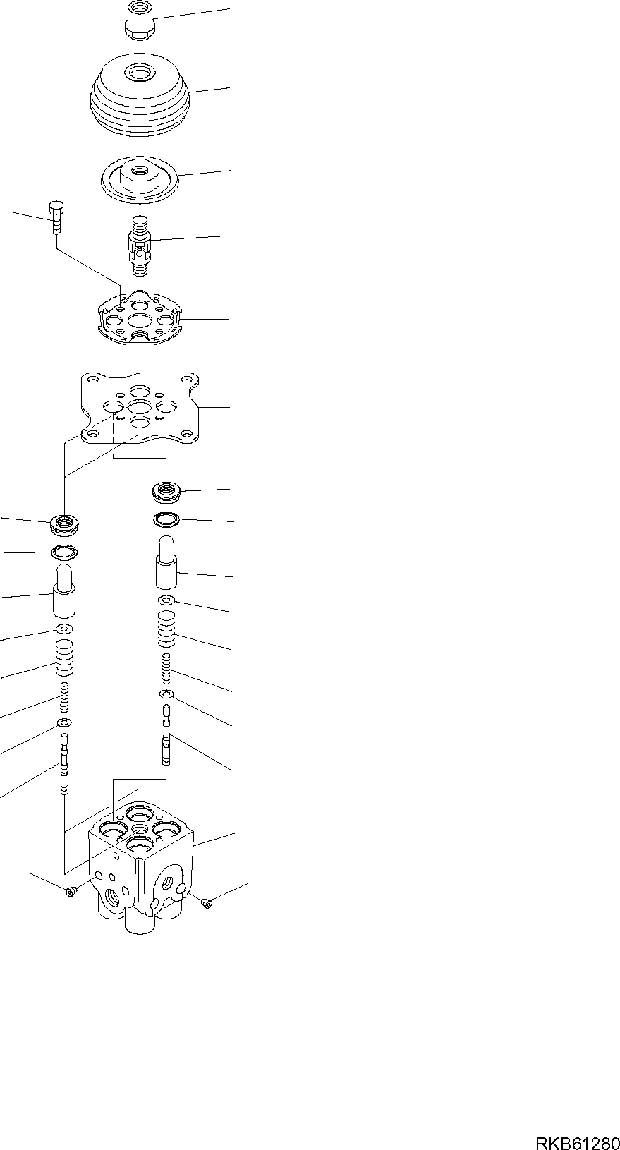 Komatsu parts book diagram for PC88MR-6 S/N F00003 AND UP: SHOVEL PPC VALVE