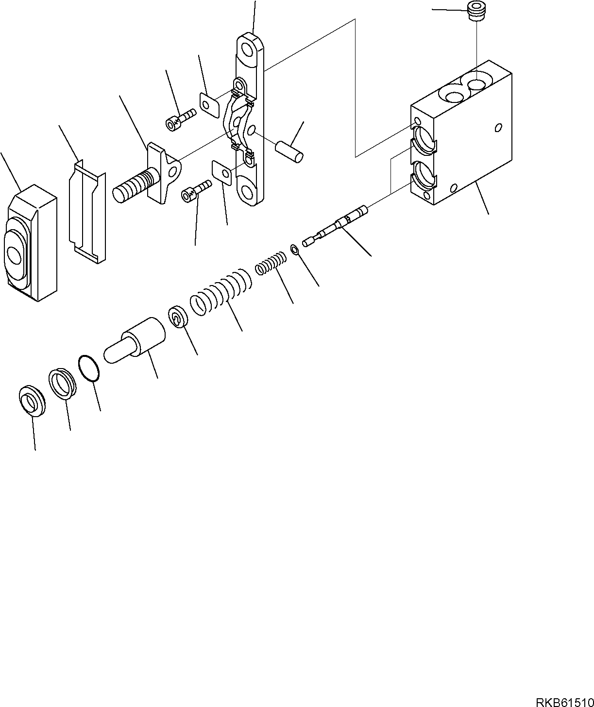 Komatsu parts book diagram for PC88MR-6 S/N F00003 AND UP: PPC VALVE (BLADE)