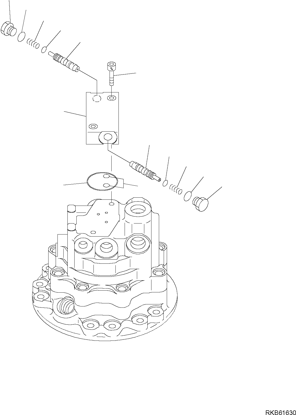 Komatsu parts book diagram for PC88MR-6 S/N F00003 AND UP: SWING MOTOR (3/3)