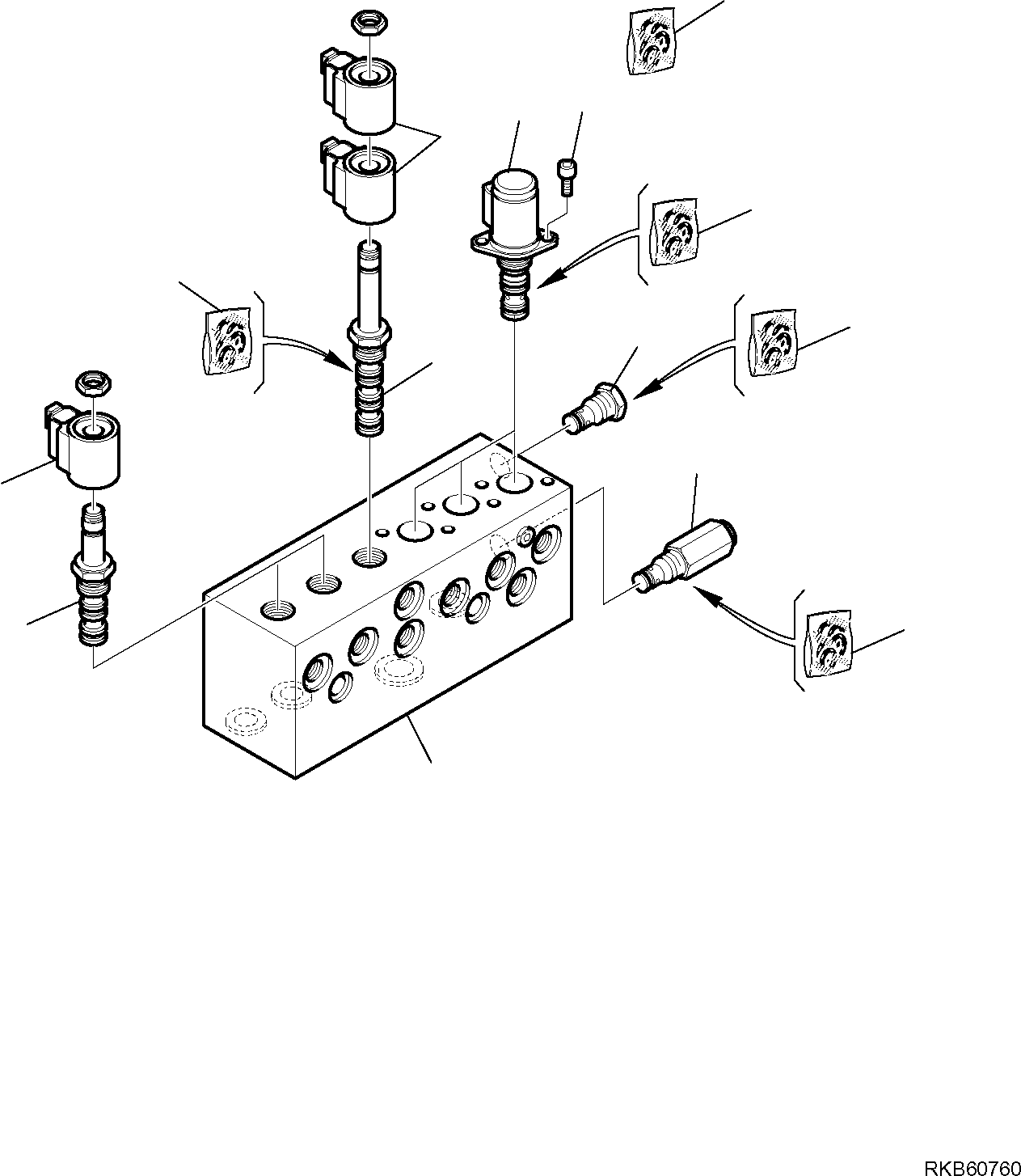 Komatsu parts book diagram for PC88MR-6 S/N F00003 AND UP: SERVOCONTROL FEED UNIT (2/2)
