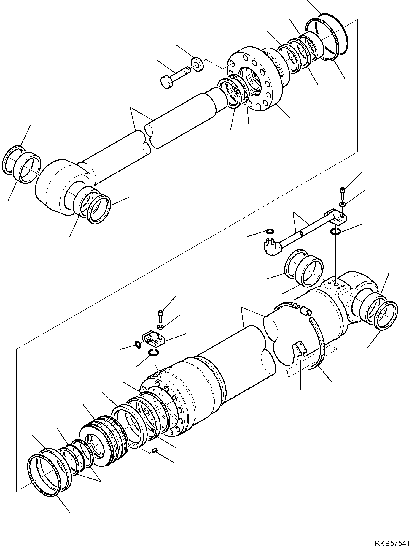 Komatsu parts book diagram for PC88MR-6 S/N F00003 AND UP: 2-PIECE BOOM