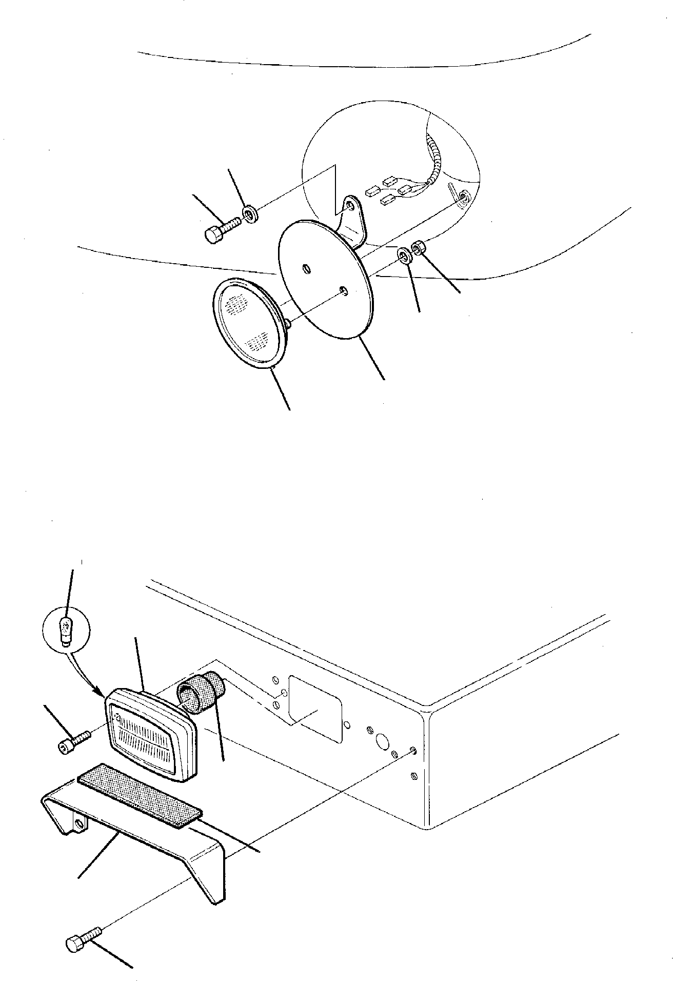 Excavators Komatsu / PC95-1 S/N 5005145-Up(pc95_1) / ELECTRICAL SYSTEM (LIGHT AND SERVICE LINE) (2/2)(B-0130 : 1501)