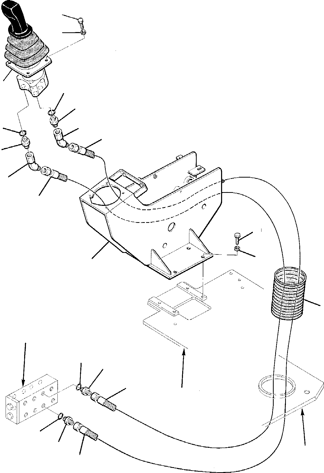 Excavators Komatsu / PC95-1 S/N 5005145-Up(pc95_1) / HYDRAULIC PIPING (BOOM AND BUCKET VALVE LINE) (1/2)(E-0040 : 4200)
