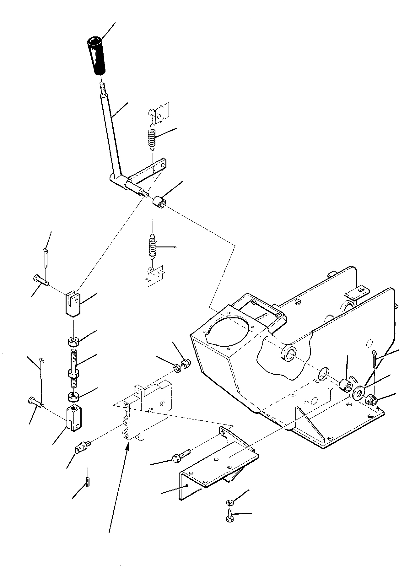 Excavators Komatsu / PC95-1 S/N 5005145-Up(pc95_1) / BLADE CONTROL LEVER(E-0120 : 4270)
