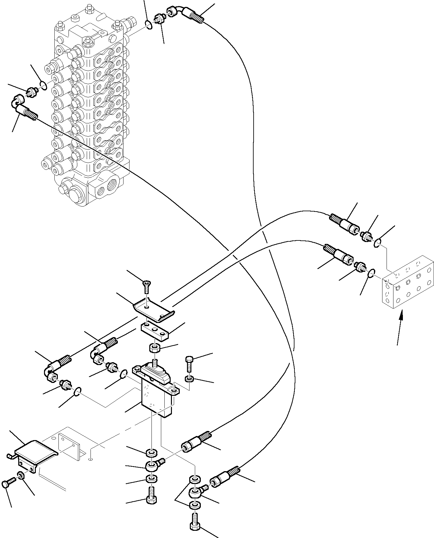 Excavators Komatsu / PC95R-2 USA S/N 21D5200330-Up(pc95ar_a) / HYDRAULIC PIPING (BOOM SWING PPC VALVE LINE)(E-0100 : 4260)