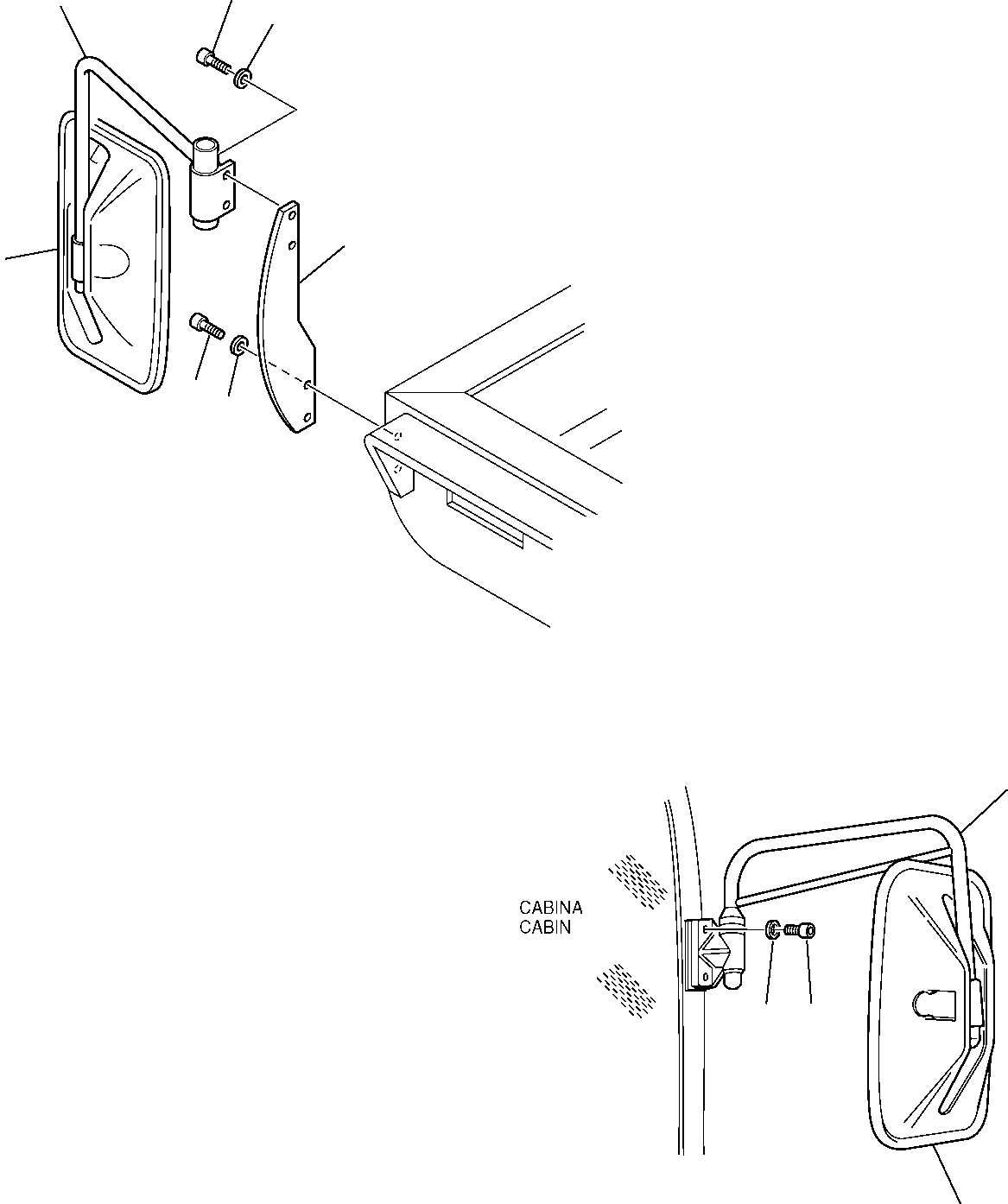 Excavators Komatsu / PC95R-2 USA S/N 21D5200330-Up(pc95ar_a) / L.H. AND R.H. VIEW MIRROR(F-0160 : 5520)
