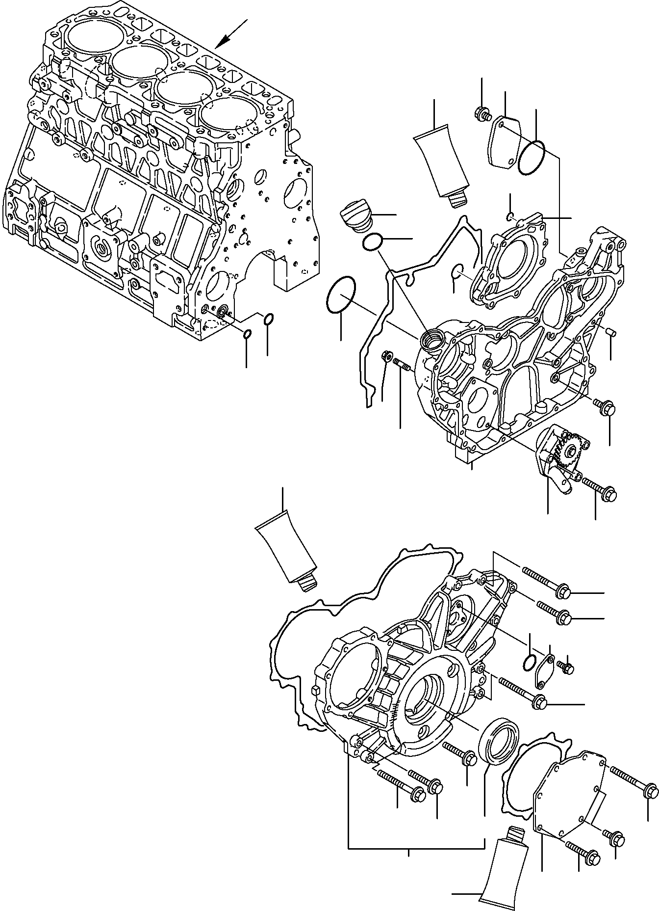 Komatsu parts book diagram for PC95R-2 USA S/N 21D5220114-Up: GEAR HOUSING