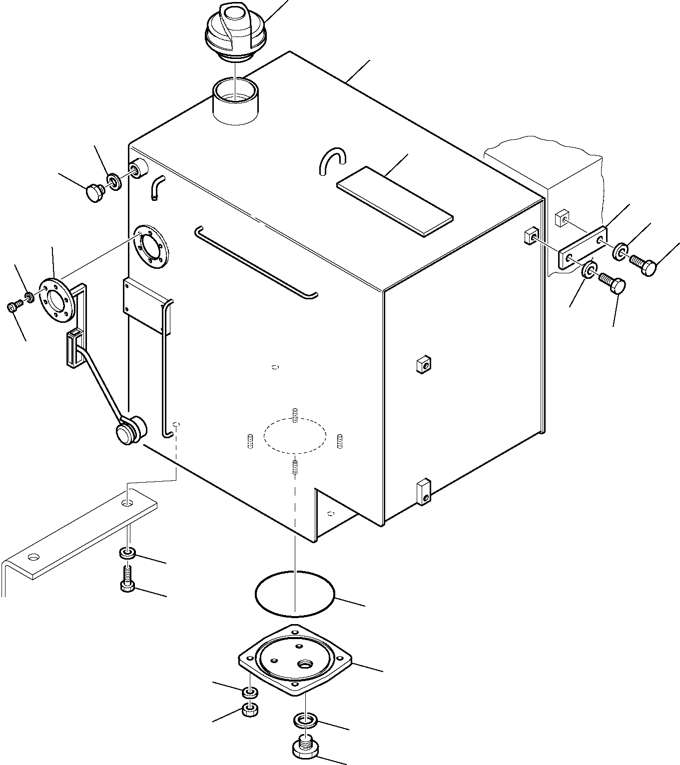 Komatsu parts book diagram for PC95R-2 USA S/N 21D5220114-Up: FUEL TANK