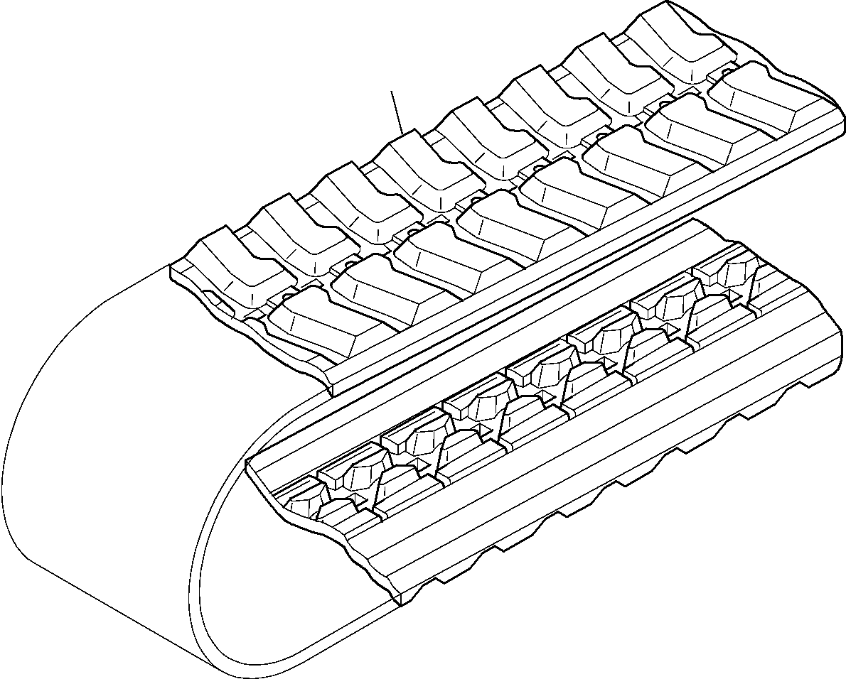 Komatsu parts book diagram for PC95R-2 USA S/N 21D5220114-Up: TRACK SHOE (FOR RUBBER SHOE (L=450)