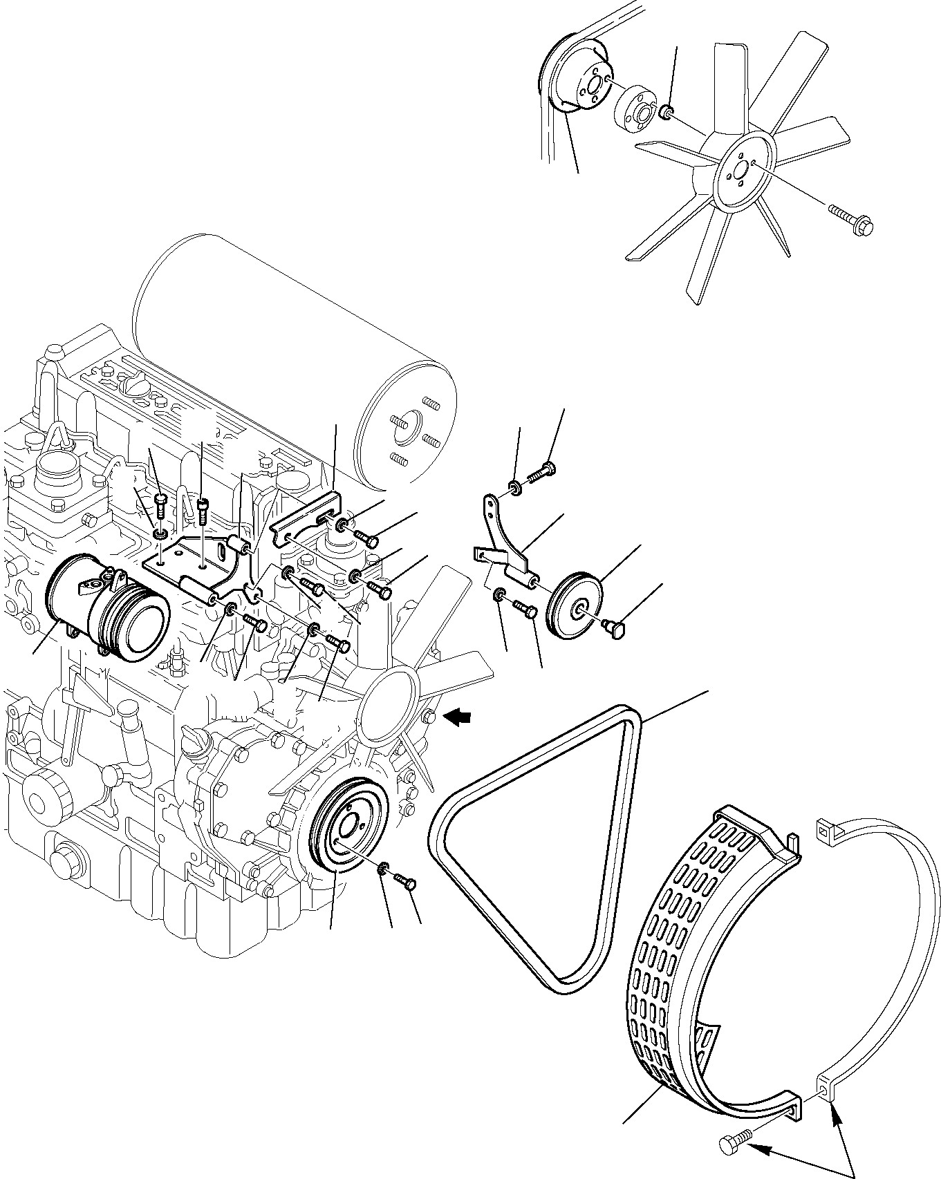 Komatsu parts book diagram for PC95R-2 USA S/N 21D5220114-Up: AIR CONDITIONING SYSTEM (1/7)