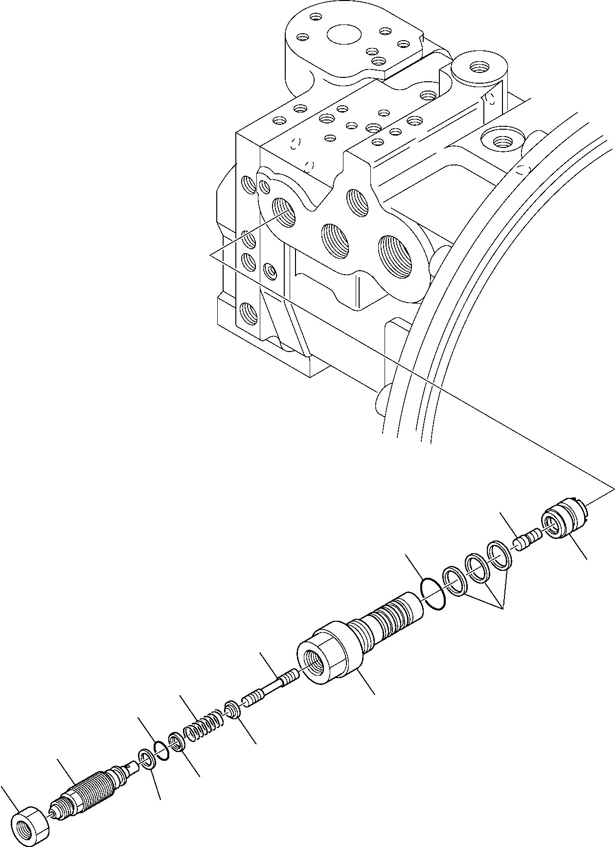 Komatsu parts book diagram for PC95R-2 USA S/N 21D5220114-Up: HYDRAULIC PUMP (6/9)