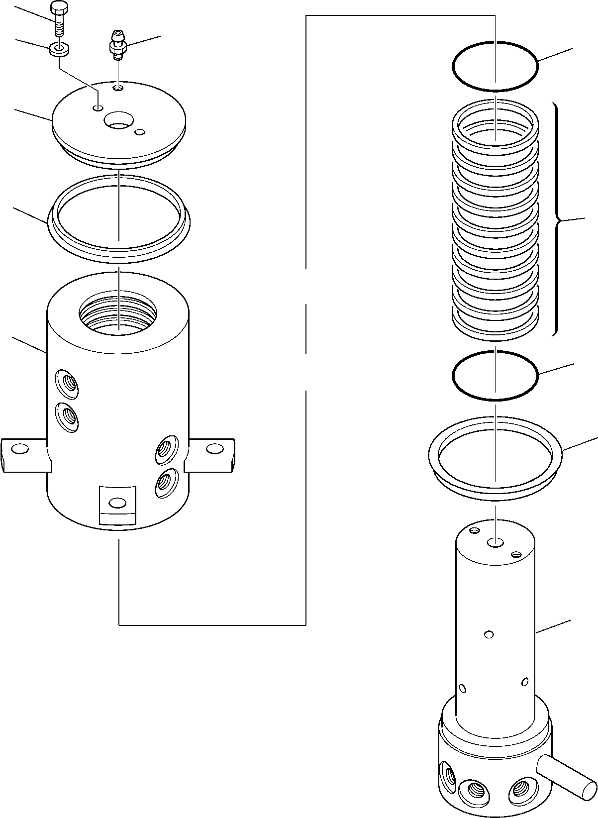 Komatsu parts book diagram for PC95R-2 USA S/N 21D5220114-Up: SWIVEL JOINT