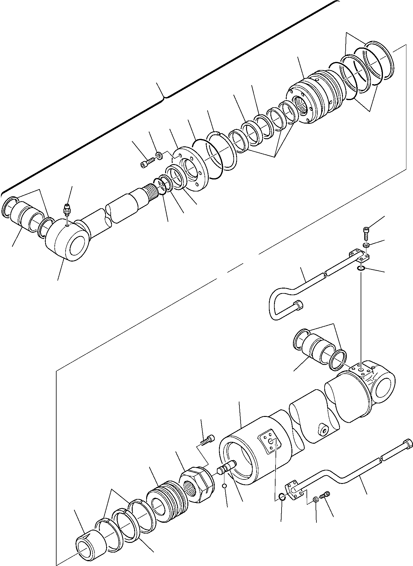 Komatsu parts book diagram for PC95R-2 USA S/N 21D5220114-Up: ARM CYLINDER