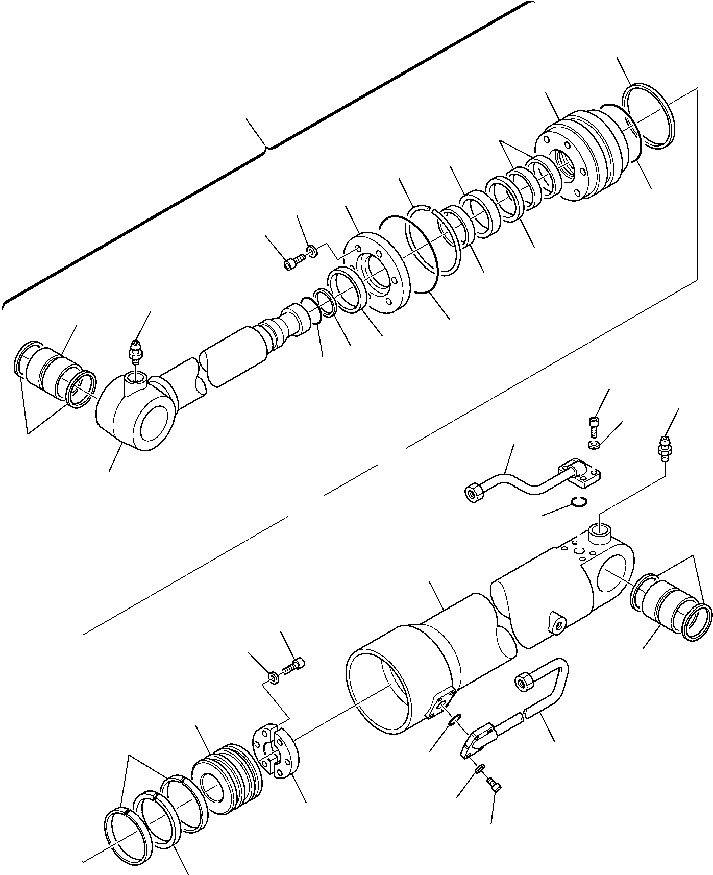 Komatsu parts book diagram for PC95R-2 USA S/N 21D5220114-Up: BUCKET CYLINDER