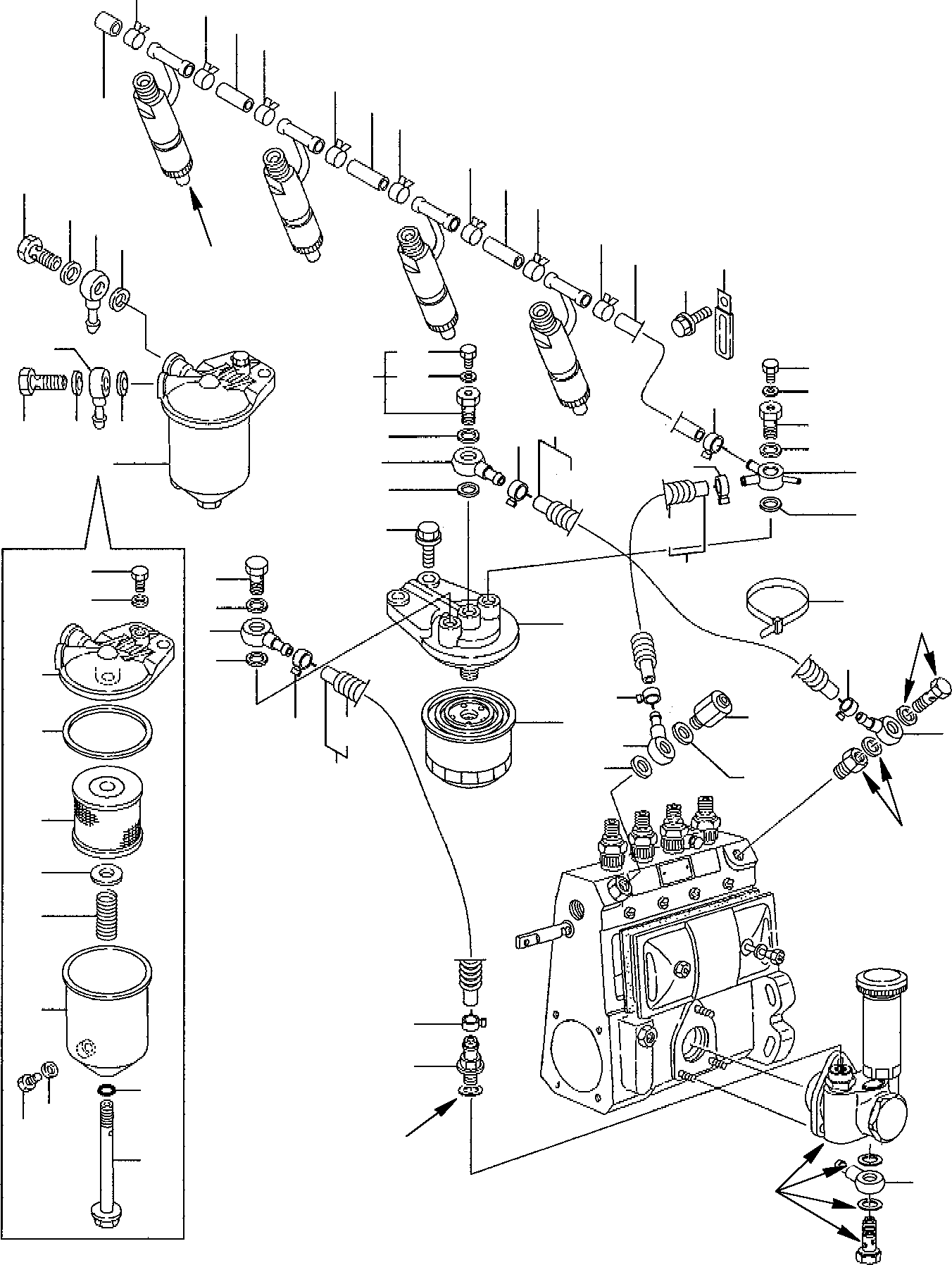 Excavators Komatsu / PC95R-2 S/N 21D5200001-Up(pc95r_2) / FUEL LINE(A-0120 : 0410)