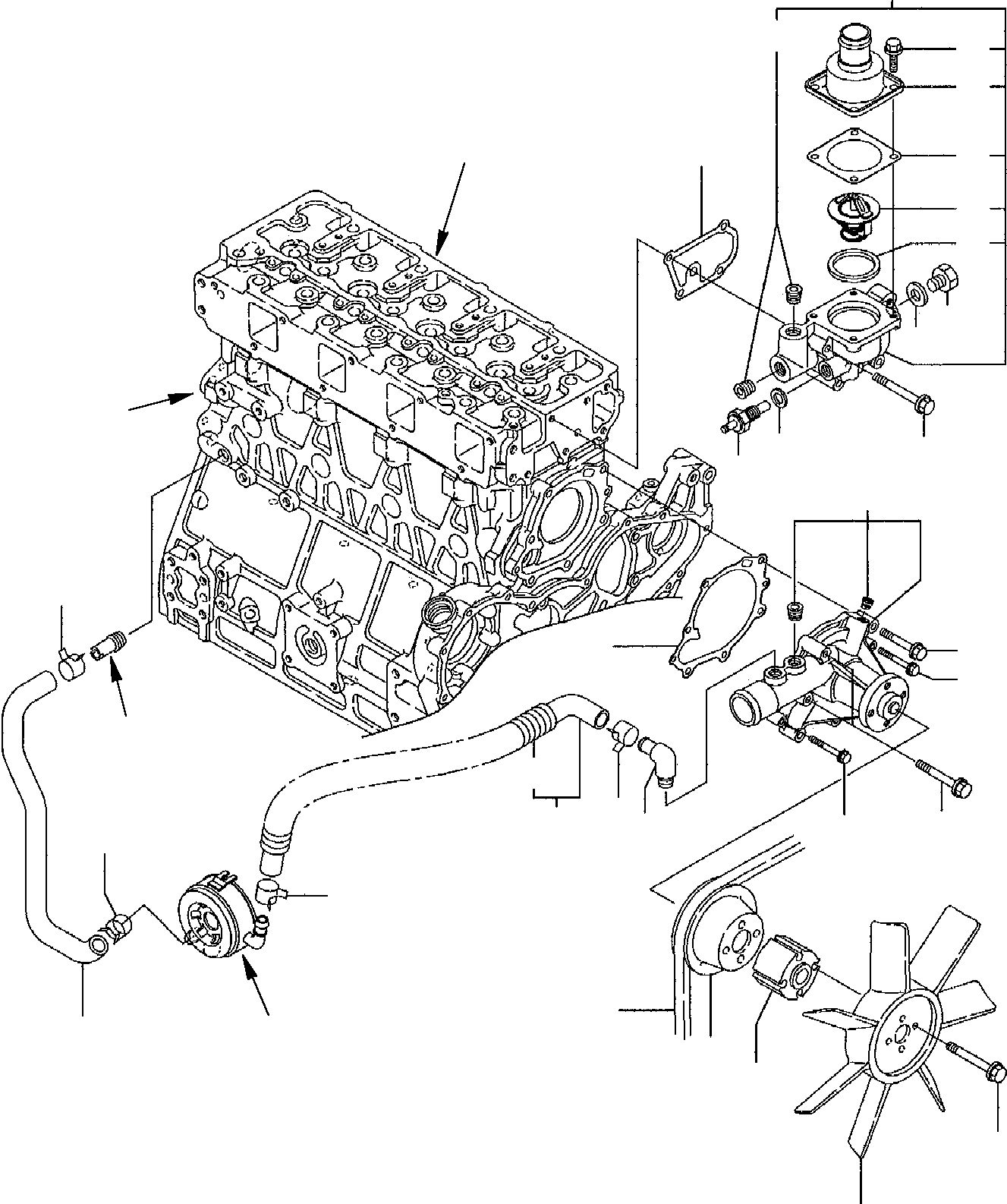 Excavators Komatsu / PC95R-2 S/N 21D5200001-Up(pc95r_2) / COOLING WATER SYSTEM(A-0170 : 0502)