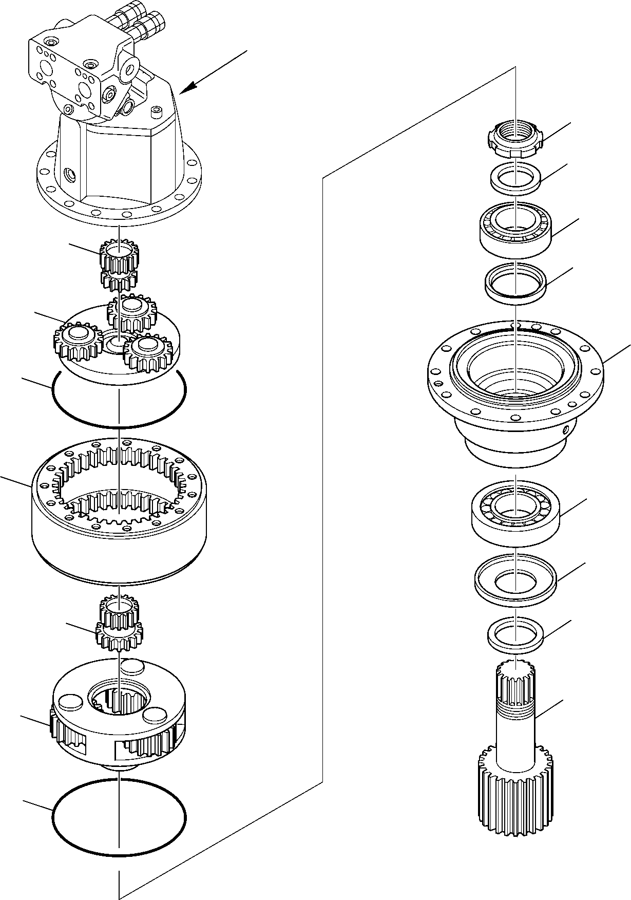 Excavators Komatsu / PC95R-2 S/N 21D5200001-Up(pc95r_2) / SWING MACHINERY (2/2)(C-0030 : 2605)