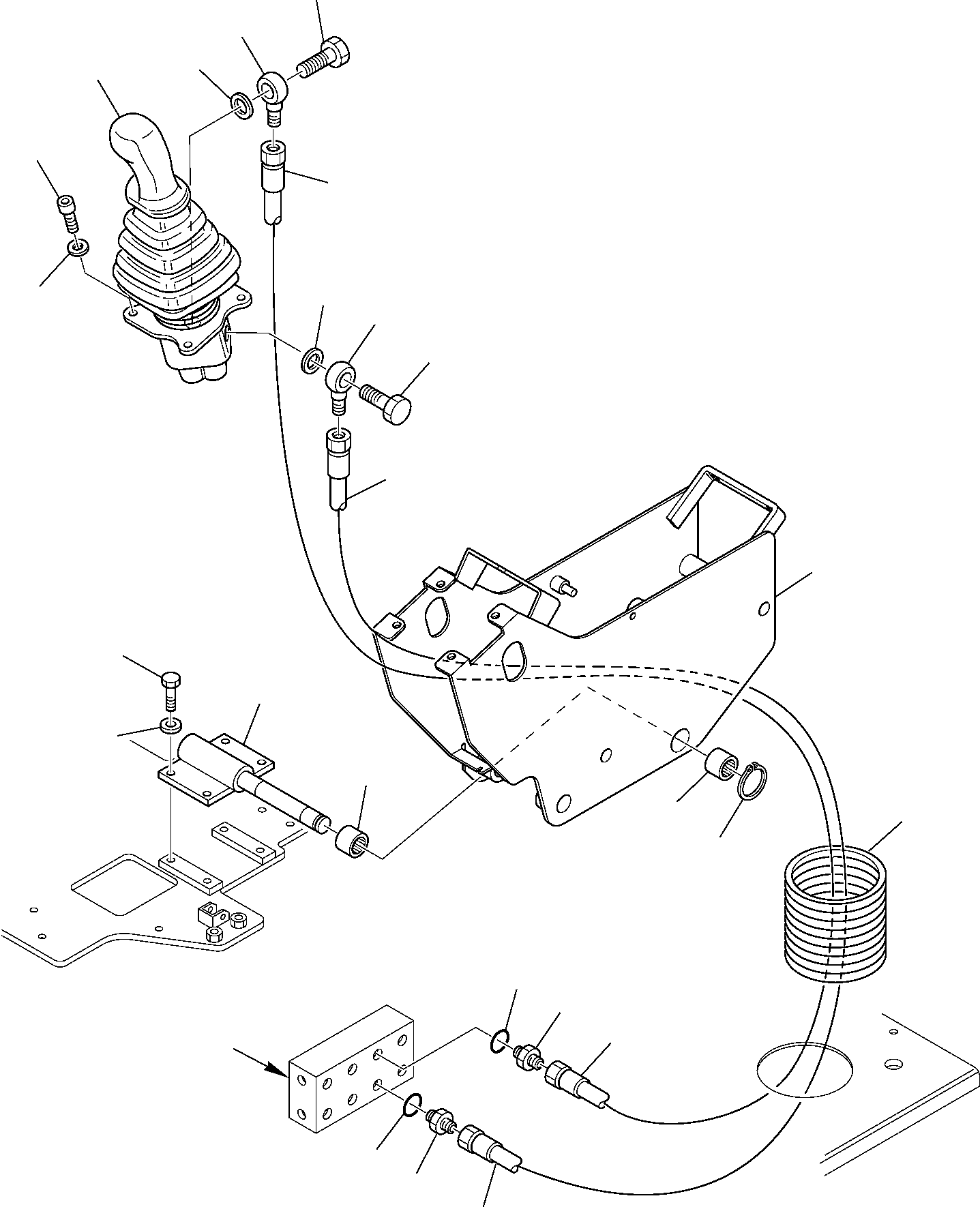 Excavators Komatsu / PC95R-2 S/N 21D5200001-Up(pc95r_2) / HYDRAULIC PIPING (ARM AND SWING PPC VALVE LINE) (1/2)(E-0060 : 4220)