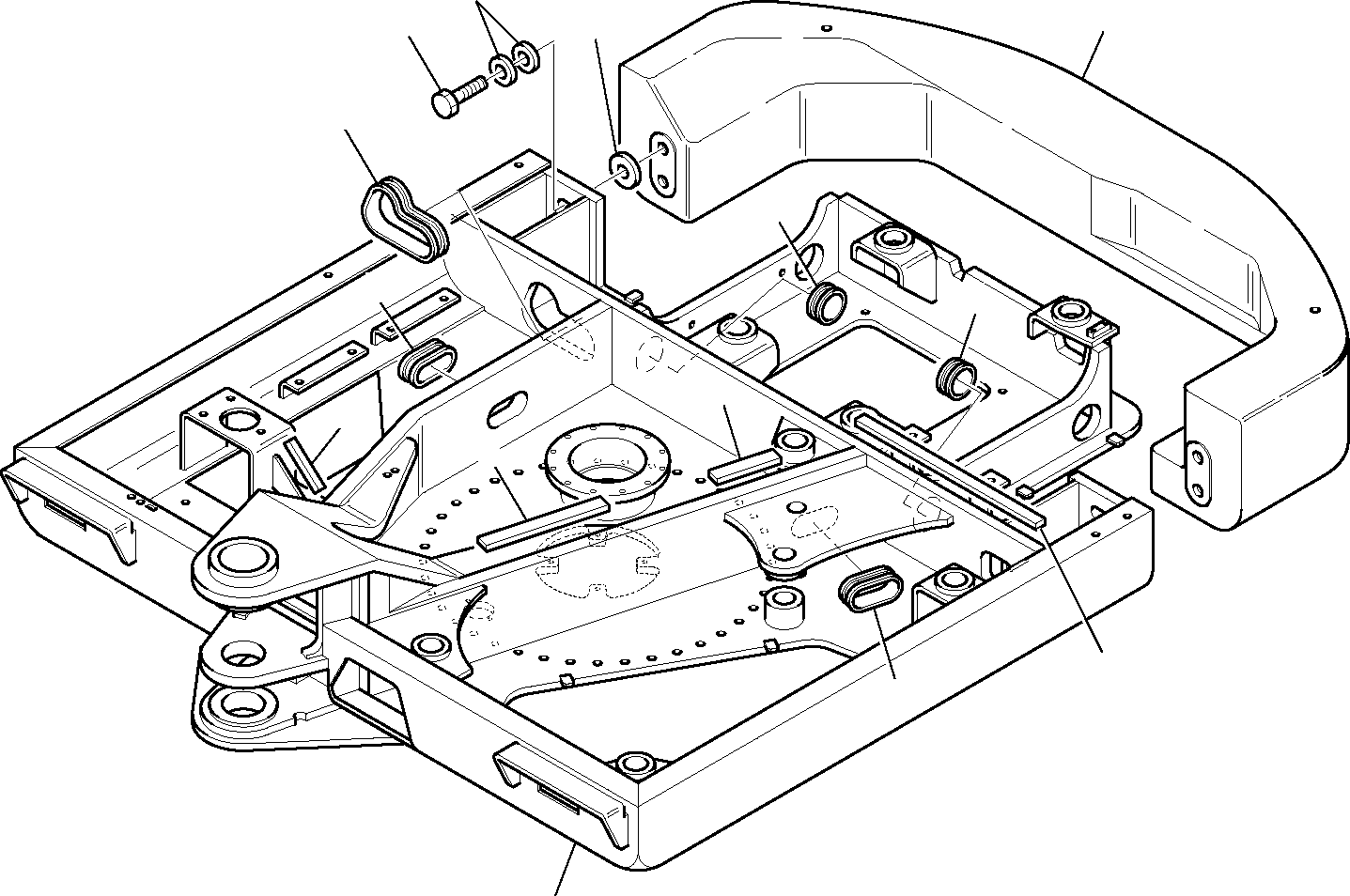 Excavators Komatsu / PC95R-2 S/N 21D5200001-Up(pc95r_2) / REVOLVING FRAME(E-0120 : 4600)