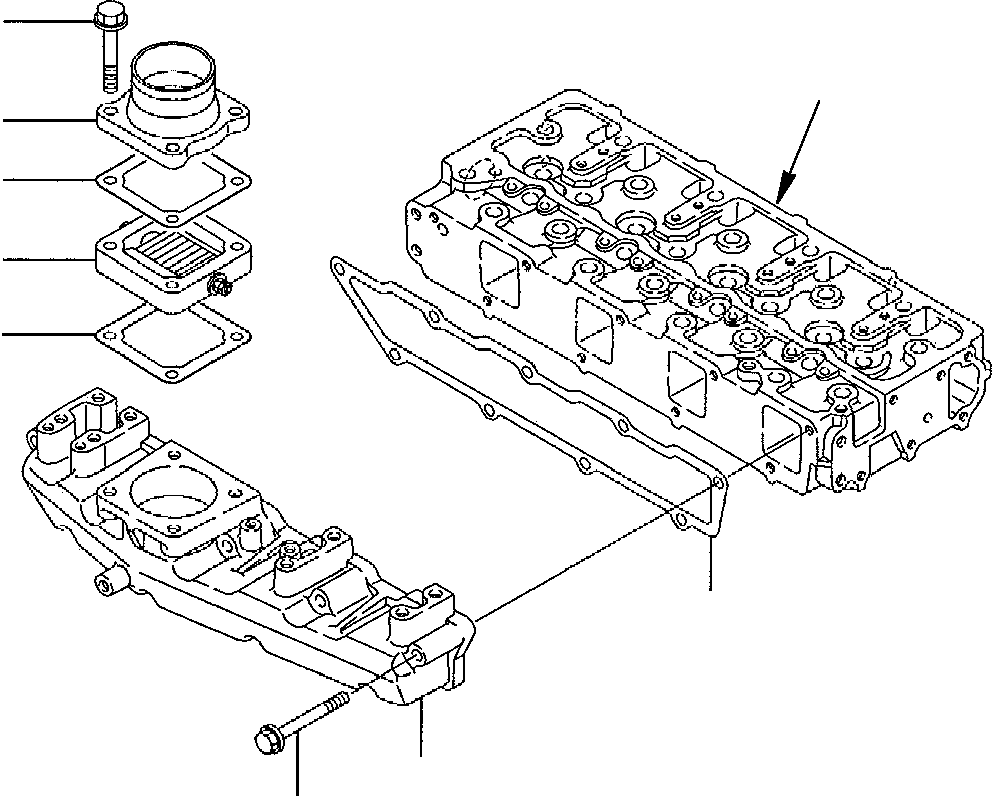 Excavators Komatsu / PC95R-2 S/N 21D5200330-Up(pc95r_2a) / AIR INTAKE MANIFOLD(A-0020 : 0131)