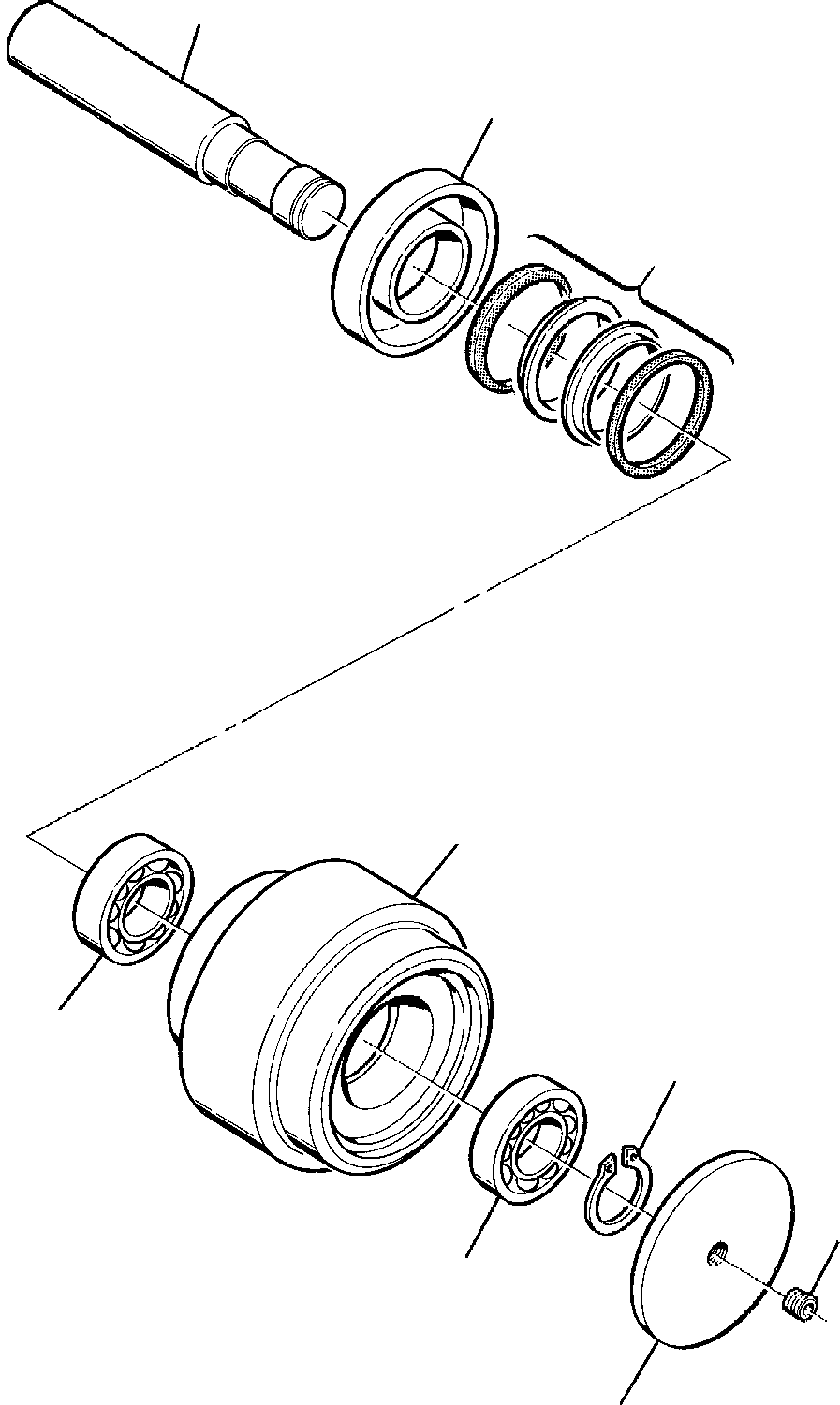 Excavators Komatsu / PC95R-2 S/N 21D5200330-Up(pc95r_2a) / CARRIER ROLLER(D-0050 : 3310)