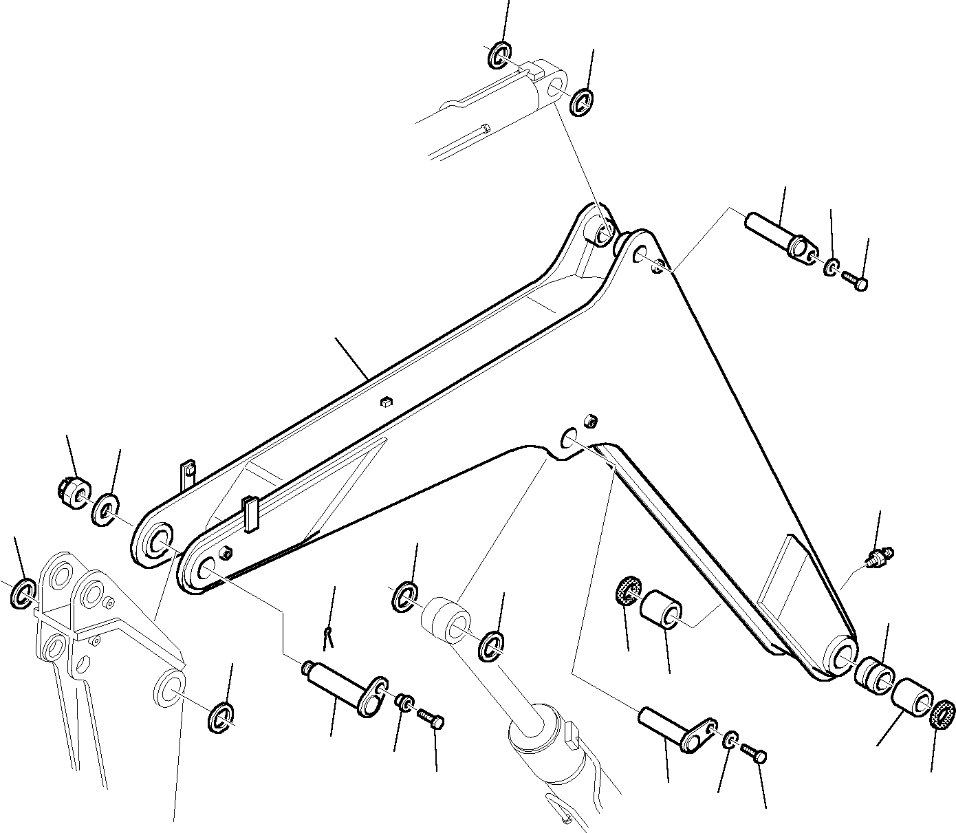 Excavators Komatsu / PC95R-2 S/N 21D5200330-Up(pc95r_2a) / ARM(H-0030 : 7100)