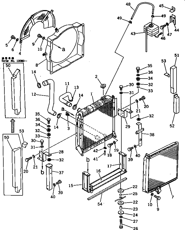 Excavators Komatsu / PF3-1 S/N 10001-UP(pf3-1r) / RADIATOR AND OIL COOLER(030080 : 1201)