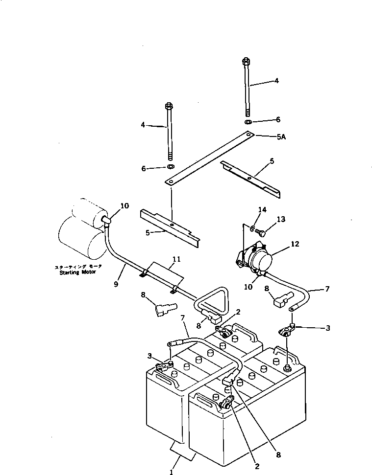 Excavators Komatsu / PF3-1 S/N 10001-UP(pf3-1r) / BATTERY AND RELAY SWITCH(030100 : 1401)