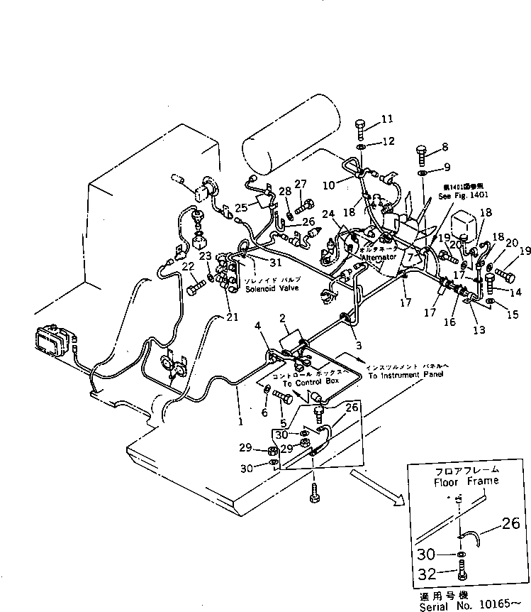 Excavators Komatsu / PF3-1 S/N 10001-UP(pf3-1r) / ELECTRICAL SYSTEM (WIRING) (1/2)(030150 : 1433)