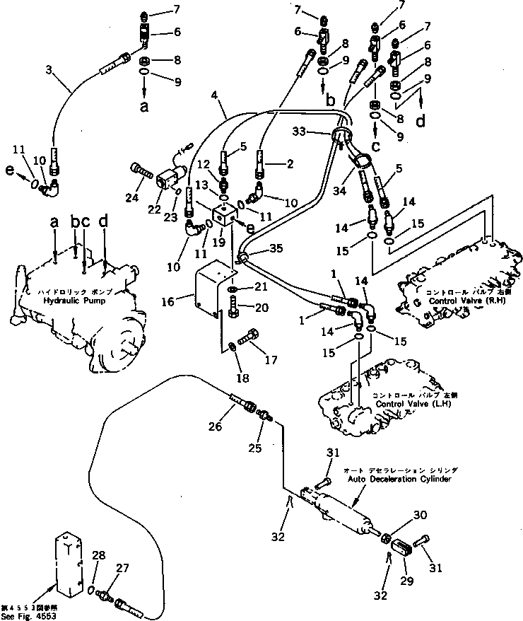 Excavators Komatsu / PF3-1 S/N 10001-UP(pf3-1r) / OLSS PIPING(120180 : 4601)